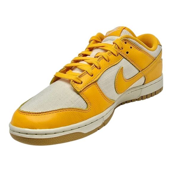 Nike Dunk Low Retro Premium Men's Size 10 Gold Leather Athletic Shoes HF4867 739 - Picture 8 of 9